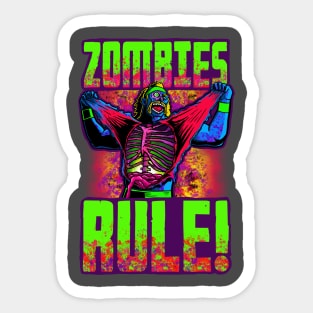 Zombies Rule! Sticker